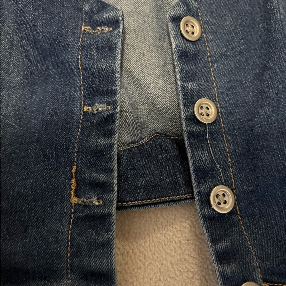 MADDEN NYC Denim Button-Up Tank Top Vest - Picture 3 of 4
